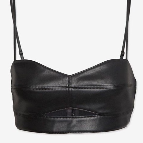 Bailey 44 Tops - Bailey 44 Faux Leather Bra Top